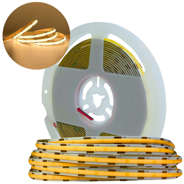 Taśma LED COB neon 5W 24V 320 chips o neutralnej białej barwie 4000K